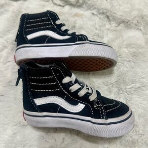 Toddler Vans Sk8 high-zip shoes. Size 4.5 Color Black